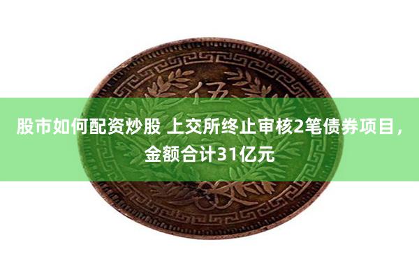 股市如何配资炒股 上交所终止审核2笔债券项目，金额合计31亿元