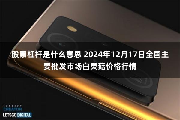 股票杠杆是什么意思 2024年12月17日全国主要批发市场白灵菇价格行情